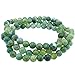 Qitian 6mm Agate Stone Handmade Bracelet 3 Wrap Stretch Bracelets