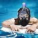 SeaTouch Premium Full Face Snorkeling Mask Black for Man and Women Easybreath Snorkeling Mask (SM - Small, Bag)
