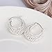 NYKKOLA HOT New Jewelry 925 Solid Silver Classic Hoop Stud Earrings