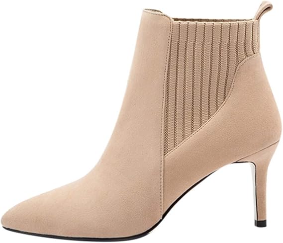 Amazon Co Jp Mingleigo レディース ブーツ ショートブーツ ハイヒール スエード シンプル ファッション靴 美脚 ブーティ ブーツ カジュアルシューズ ワークブーツ ヒール アウトドア 歩きやすく 滑り止め 秋冬 通学 通勤 おしゃれな 大きいサイズ 服 ファッション小物