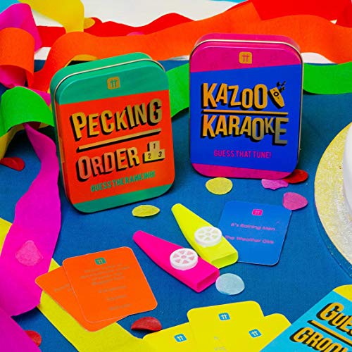 Talking Tables Kazoo Karaoke Party Game Music Trivia Cards Family Fun