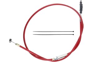 New Olym 38.98" Clutch Cable with Adjuster Replacement for 125cc 150cc 200cc 250cc ATV 4 Wheeler Quad Dirt Pit Bike Dune Buggy Go Kart Taotao Baja SSR Off Road Motorbike Motocross Red