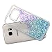 BLLQ S7 Case, Liquid Quicksand Bling Adorable Flowing Floating Moving Shine Glitter Love Heart Hard PC Case for Samsung Galaxy S7 (Bling Heart Light Blue)