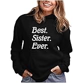 Tstars World's Okayest Sister Hoodie - Funny Gift Sweatshirt for Teen Girls & Women for Birthday or Holiday