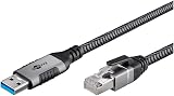 Goobay 70699 USB-A to RJ45 Ethernet Cable 1 Gbps 1 Meter Wired Network view 3
