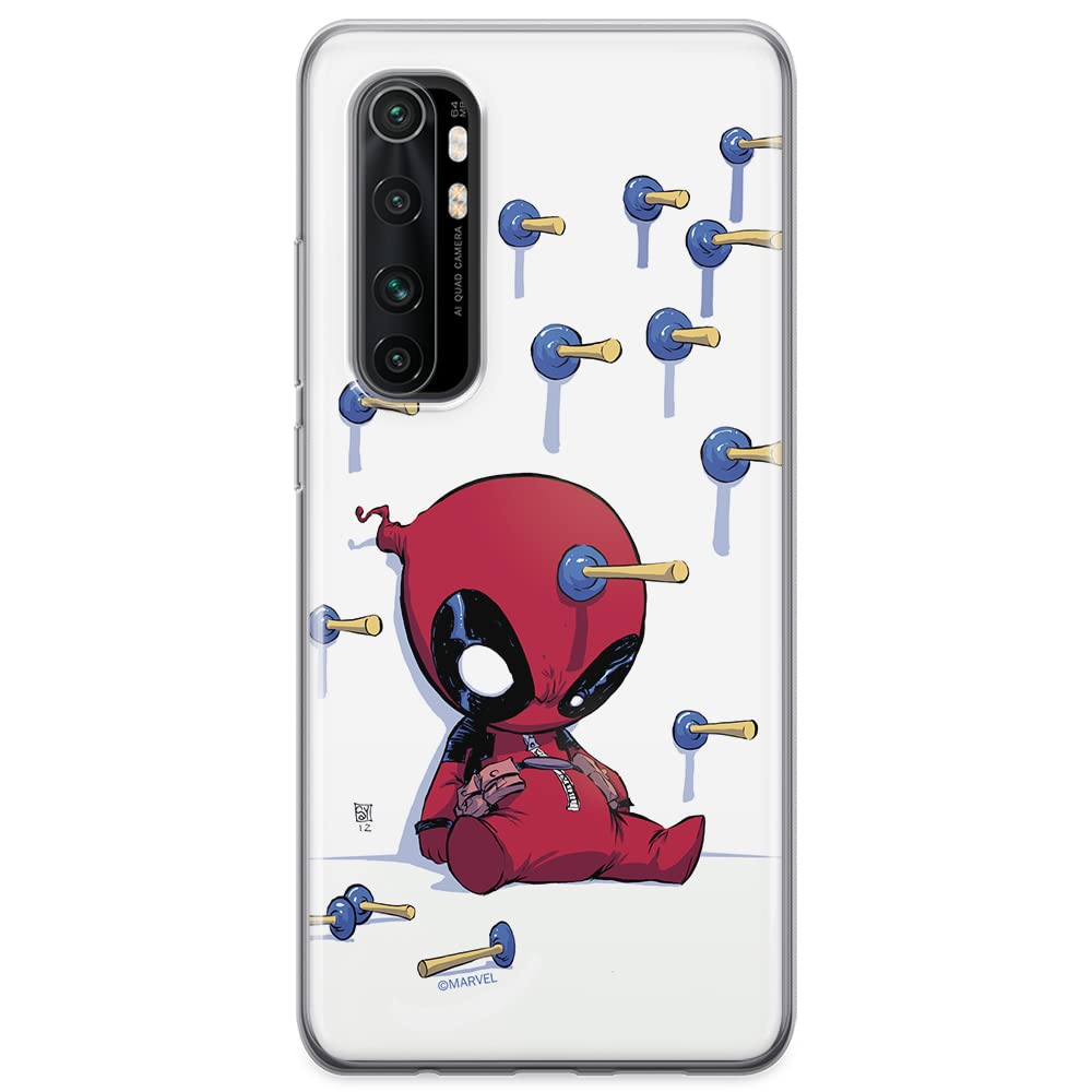 ERT GROUP mobile phone case for Xiaomi MI NOTE 10 Lite original and officially Licensed Marvel pattern Deadpool 005 optimally adapted to the shape of the mobile phone, case made of TPU