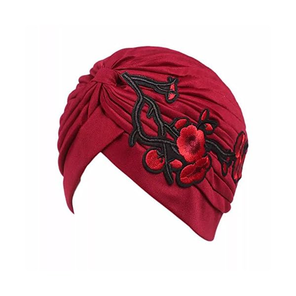 Gorra Beanie De Tela con Flor para Fiesta Boda Turbante para Cabeza De Mujer para Cáncer Quimioterapia Chemo Oncológico… | DeHippies.com