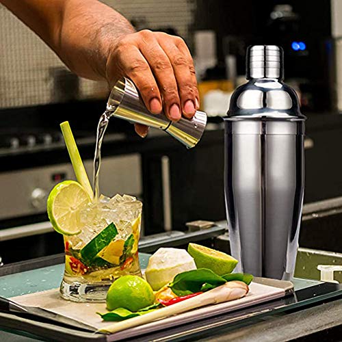 ESGT Barkeeper Kit Cocktail Shaker Set, Edelstahl Bar Werkzeugset Mit Stilvollem Bambusständer Bartending Kit Für… – Bild 6