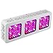 MAXSISUN M300 96x3W 12-band LED Grow Light - Dual Switches Full Spectrum with Secondary Optics Lens for Indoor Plants Veg and Bloom