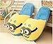 Despicable Me 2 Minion Soft Shoes Plush Toy Slippers Cartoon Plush Slippers Two-eye