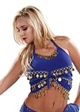 Miss Belly Dance Women's Karsilama-Belly Dance Lycra Stretchy Tank-Top
