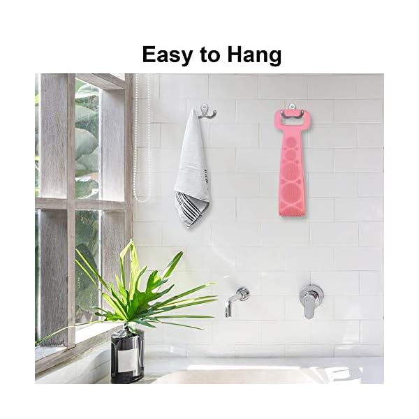 DEHUA 80CM Shower Brush Body Brush Exfoliating Silicone Body Scrubber Belt for Men and Women Body Cleaning,Spa Massage…