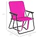Best Choice Products 12in Height Seat Backpack Folding Chair Outdoor Beach Camping - Pink