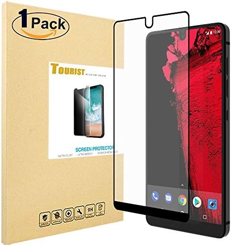 [1 Pack] Tourist For Essential Phone PH-1 Tempered Glass Screen Protector [Full Coverage] With 2.5D Arc Edges 9 Hardness HD Anti-Scratch [Lifetime Replacement Warranty]