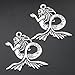 10pcs Vintage Silver Metal Little Mermaid with Tail Jewelry Pendant Charms Jewelry accessories