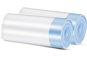 Self Cleaning Cat Litter Box Liners - 2 Rolls (50 Count), Waste Bags Automatic Cat Litter Box