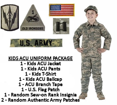 Kids Standard Military Uniform Package - ACU Digital