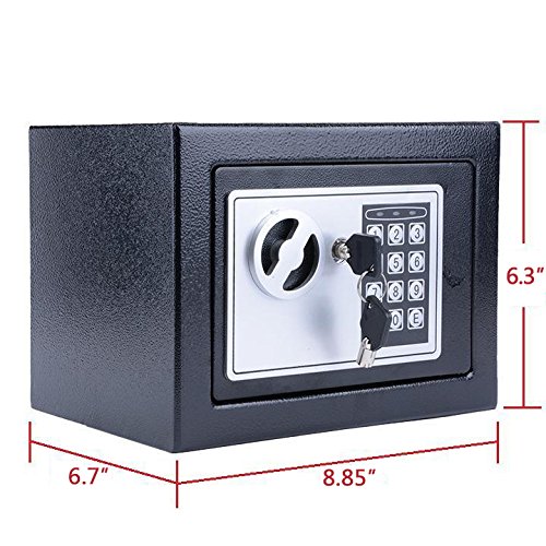 image for Flyerstoy Digital Electronic Safe Security Box Fireproof Waterproof Wa