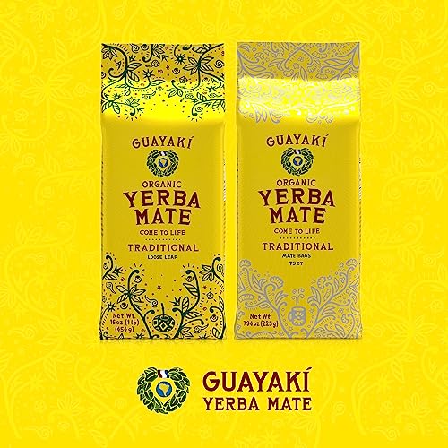 Guayaki Yerba Mate, Organic Traditional Single Serve, 7.9 Ounces (75