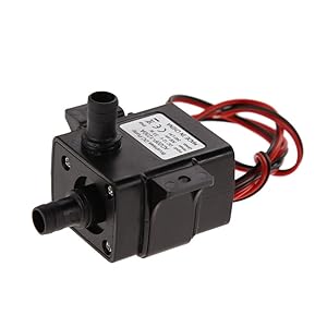 BESTVECH Ultra-quiet DC 12V 3 m 240 L/H Brushless Submersible Fountain Aquarium Water Pump (Black)