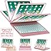 Earto iPad 9th Generation Keyboard Case 10.2 inch (2021), 8th / 7th Gen, Air 3, Pro 10.5 Compatible, 7 Color Backlit, 360 Rotatable, Slim Wireless Keyboard with Folio Hard Back Cover, Rose Gold