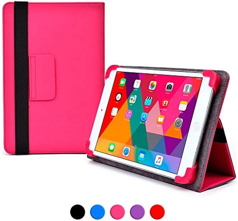 Acer Iconia Tab B1-710 / B1-720 / B1-721 case, COOPER INFINITE ELITE Protective Rugged Shockproof Carrying Universal Portfolio Case Cover Folio Holder with Built-in Stand (Pink)