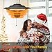 Air Choice Patio Heater Outdoor Heater, 1500W, Ceiling Mounted Heater for Balcony, Overheat Protection, Tip-Over Shut Off, Halogen Heater for Courtyard, Garage Use