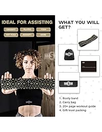 INNSTAR Booty Band Hip Resistance Workout Band-Fabric Loop Circle for Legs, Butt, Glute, Squat Workout, Lifting for Women's 80 Day Obession