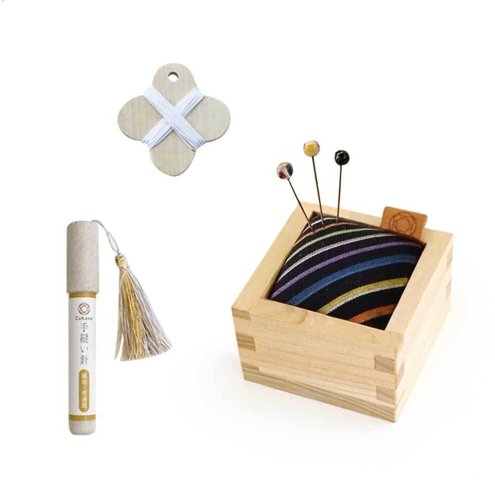 Cohana Kokura Textile Pincushion Set Black – 1pc