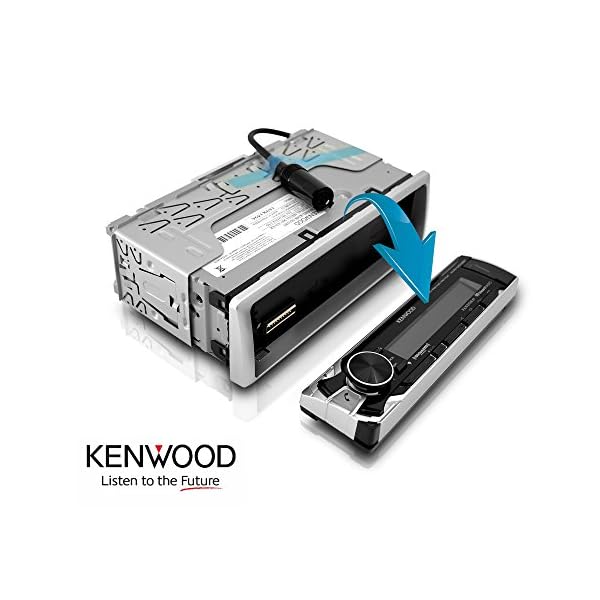 New-Kenwood-Outdoor-Waterproof-KMRM315BT-ATV-Bike-Yacht-USB-AUX-Radio-Bluetooth-6x-65-Inch-White-Marine-Speakers-400W-Marine-Amp-Outdoor-Audio-Kit
