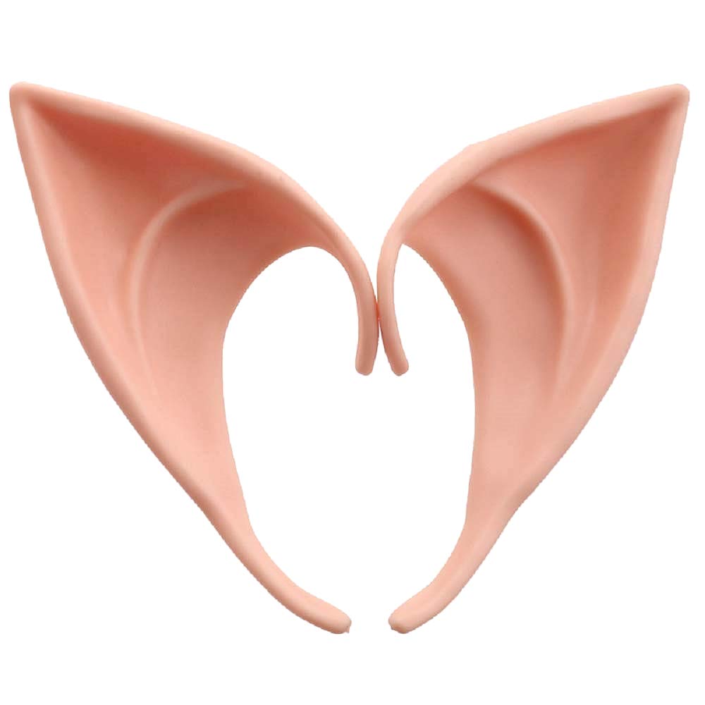 KIRALOVE Fake elf ears - latex - angel - pixie - goblin - costume - disguises - halloween - accessories - carnival - cosplay - original gift idea cosplay