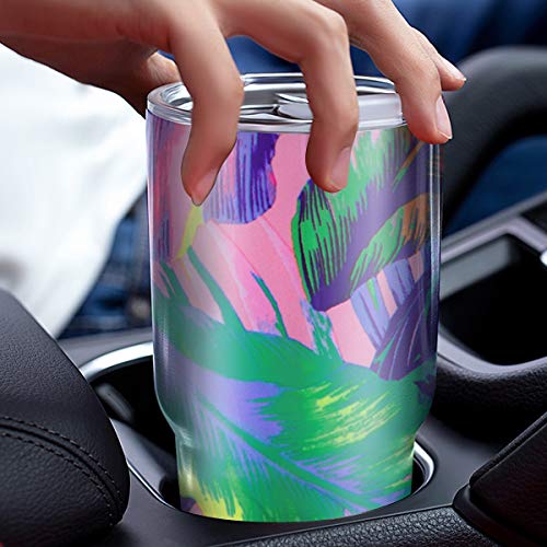 2PCS 30oz Stainless Steel Insulated Tumbler Travel Mug with Straw Slider Lid, Cleaning Brush, Double Wall Vacuum