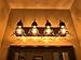 Metal Lamp Cage, Pendant Light Shade, Adjustable Bulb Guard, Ceiling Fan Light Covers, Anti-Rust - Sturdy Bulb Cage, Hanging Light Cage for Industrial Vintage Style Lighting Fixture, 4 Packs (Small)