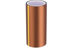 AIYUNNI High Temp Tape, (8 inch X 108 FT) Polyimide High Temperature Resistant Tape Silicone Adhesive - for 3D Print Bed,Soldering,Masking etc.