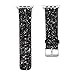 MIFFO Apple Watch Band 42mm Leather Glitter iWatch Strap Extreme Deluxe Shiny Bling PU Leather Bracelet Wristband for Apple Watch Series 3, Series 2, Series 1, Sport Edition (Z-Black-42mm)