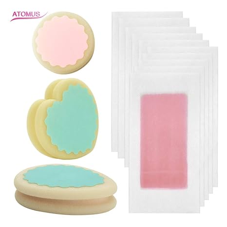 Buy Anself 3pcs Painless Hair Removal Sponge 10pcs Wax Strip