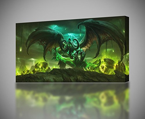 World Of Warcraft Legion CANVAS PRINT Wall Home Decor Art Giclee CA230, Huge