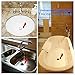 Kirecoo 2 Pack Bathtub Stopper, 6 Inches Large Silicone Tub Stopper, Flat Suction Drain Covers, Bath Plug for Tub, Kitchens, Bathrooms and Laundry(White)