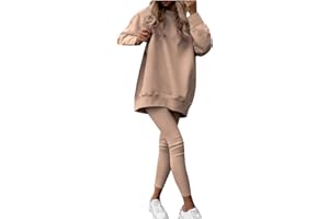 Women 2 Piece Lounge Sets Long Oversized Sweatshirt Legging Set Soft Warm Fall Fashion Sweatsuits Tracksuits