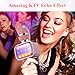 2019 Upgraded Bluetooth Karaoke Microphone for Kids, Wireless Pop Speaker Echo MIC with Dynamic LED Light for Home/Stage/Party