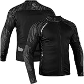 J.A.G. Motorcycle Mesh Shirt for Men with CE Certified Protective Padded Armors | All Season Motorcycle Riding Shirt