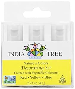 Amazon.com : India Tree Natural Decorating Colors Set, 3-Count 2.25