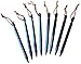 Tent Stakes Ultralight Aluminum Camping Hiking Peg with Reflective Pull Cords & Pouch Tri Cone - Y Beam Design, 8 Pack - Ocra