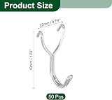 sourcing map Pegboard Hooks Stainless Steel 1 Inch Spacing Metal Hanging view 2