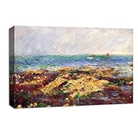 Canvas Wall Art Landscape at Beautiful by Pierre-Auguste Renoir Canvas Prints Home Artwork Decoration for Living Room,Bedroom - 12x18 inches