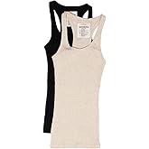 Zenana Women's Ribbed Racerback Athletic Active Tank Tops 2 4 Packs