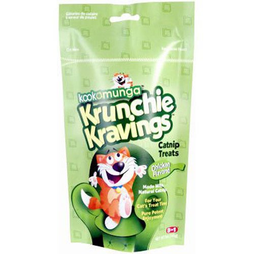 Kookamunga Krunchie Kravings Catnip Treat, Chicken, 5-Ounce