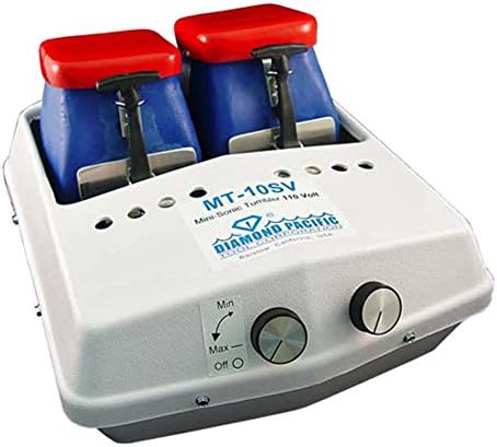 Diamond Pacific MT-10 Mini-Sonic Vibrating Rock Tumbler - 2 Hoppers