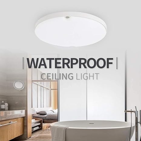 Fsbmin Led Deckenleuchte Badezimmer Lampe Spritzwassergeschutzte Deckenlampe Fur Badezimmer Kuche Schlafzimmer Bad Wohnzimmer Esszimmer Balkon Ip65 20w 6500k Naturweiss Amazon De Beleuchtung