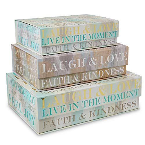 Amazon.com: Tri-Coastal Design Decorative Nesting Storage Boxes with ...
